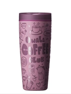 Owala Stainless Steel 20 Oz SmoothSip Slider Color Drop - Morning Rush.